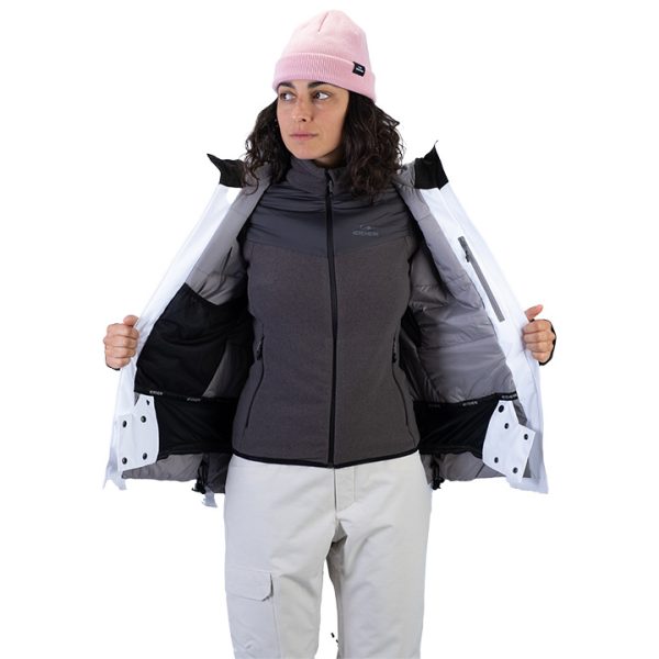 W Saulire 2L Insulated Stretch Jkt White - Image 5