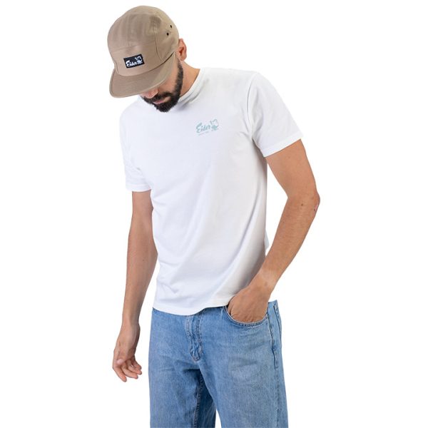 Vintage Chest Logo Cotton Tee White - Image 3