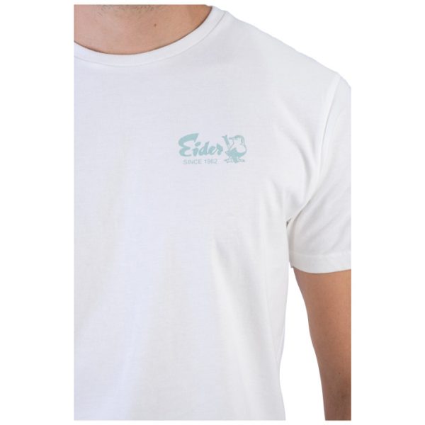 Vintage Chest Logo Cotton Tee White - Image 4
